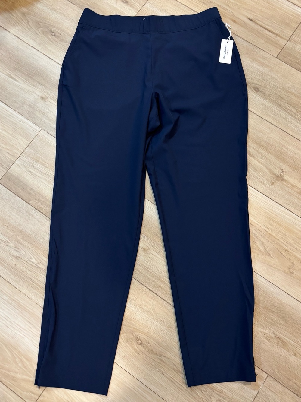 Tommy Bahama Pants Active Ladies Blue Navy Athletic Legging Stretch Large L 28.5